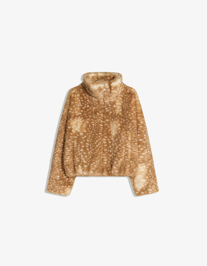 Deer Print Luxe Jacket