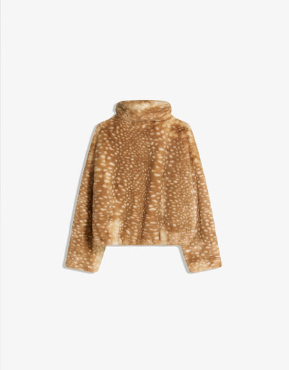 Deer Print Luxe Jacket